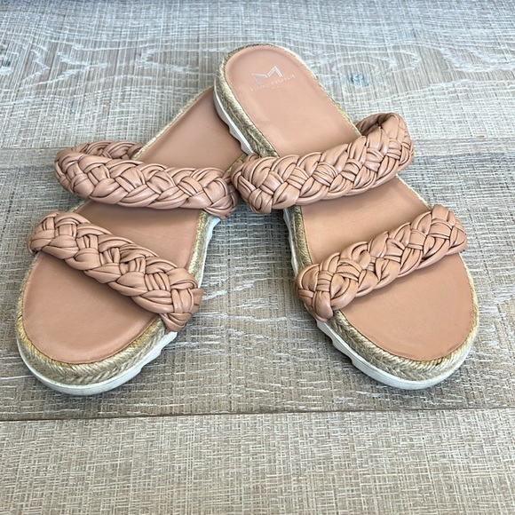 Marc Fisher Jaimee Espadrille Slide Sandal Tan - Picture 2 of 6